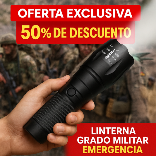 🔦 Potencia extrema para cualquier situación con la - Linterna Extrema Militar