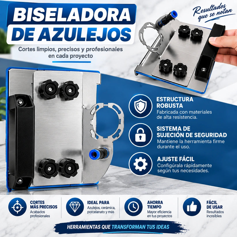 Biseladora + 100 Niveladores + 3 DISCOS GRATIS