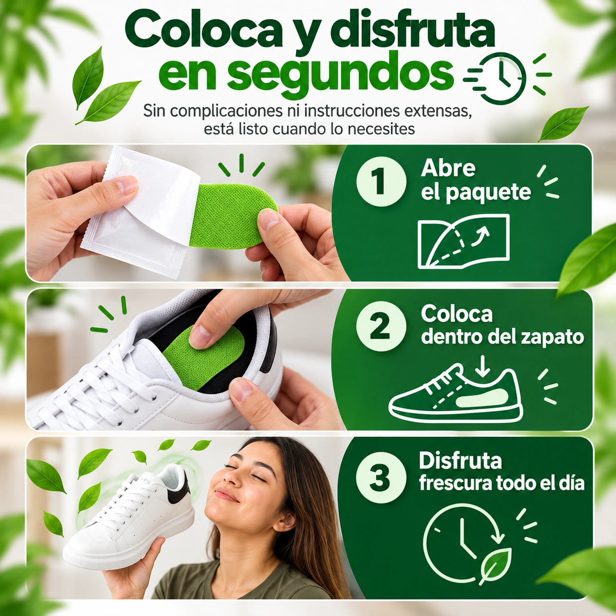 Paga 1 Lleva 2 Sets De Parches Desodorizantes Para Calzado ( 30 Pares )