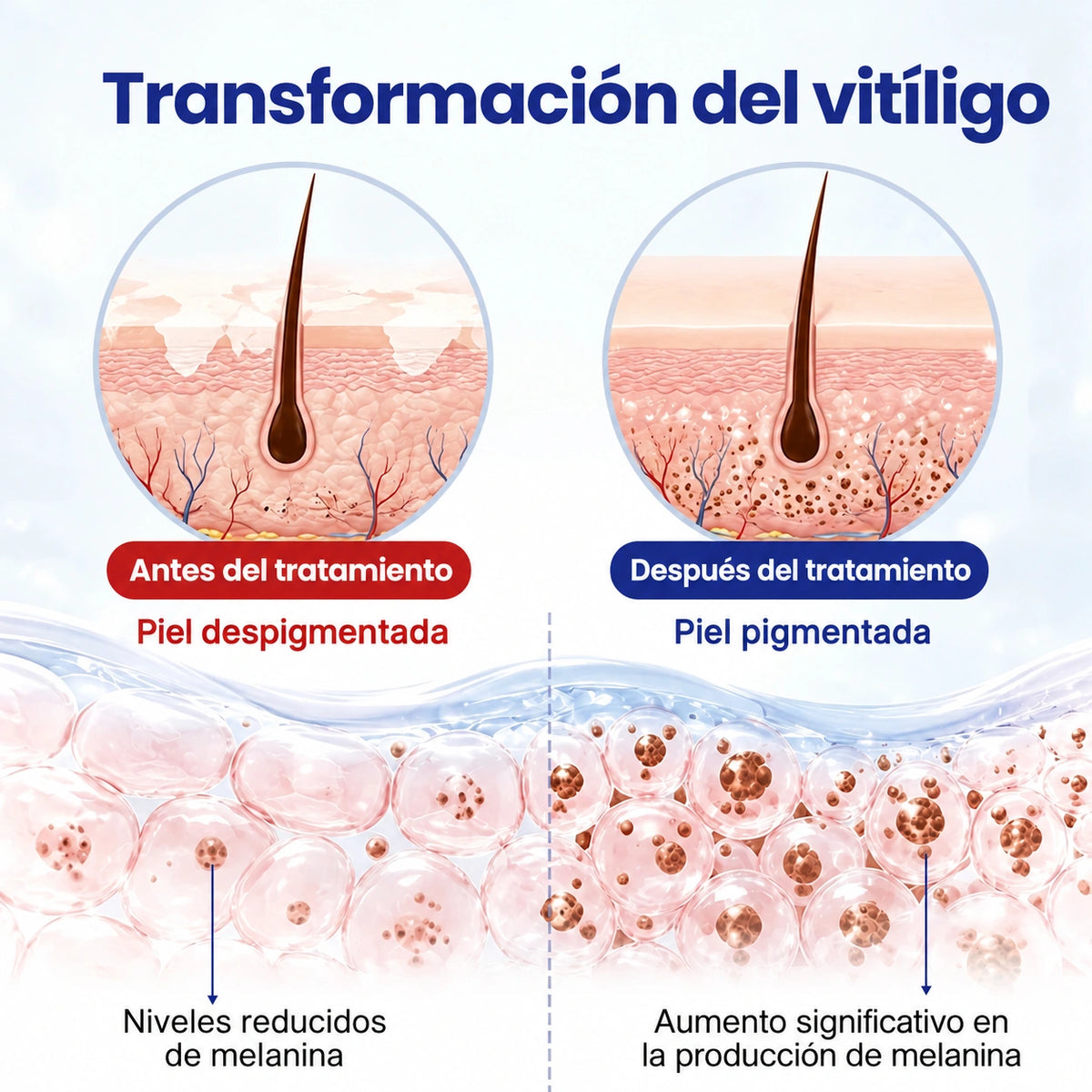 VitiRepair - Spray avanzado para el vitiligo y parches blancos