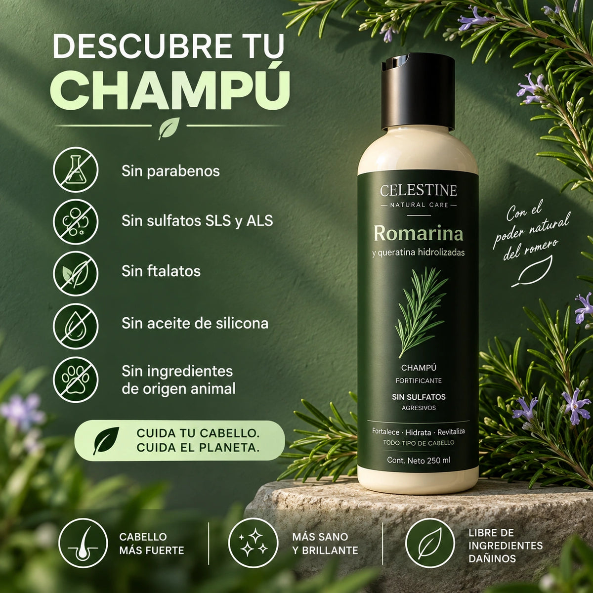 Celestine - Shampoo De Romero Y Queratina