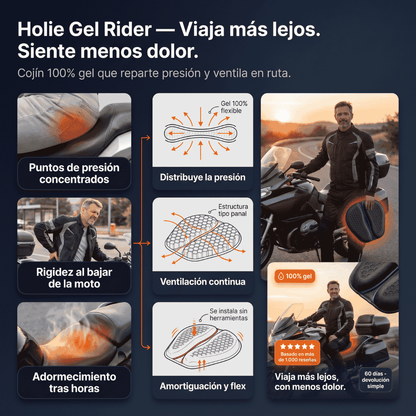 Cojín Holie 100% Gel Rider
