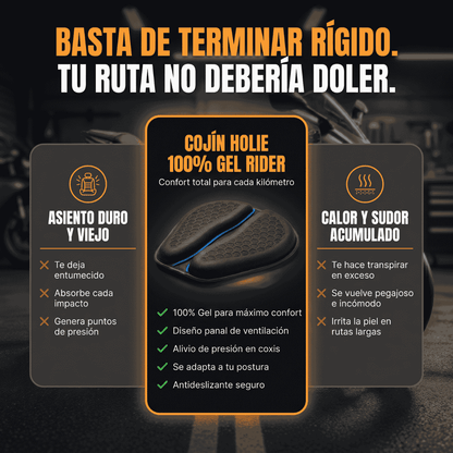 Cojín Holie 100% Gel Rider