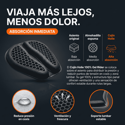 Cojín Holie 100% Gel Rider