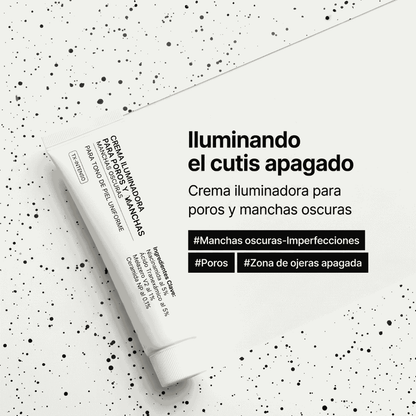 Crema aclaradora de poros y manchas oscuras