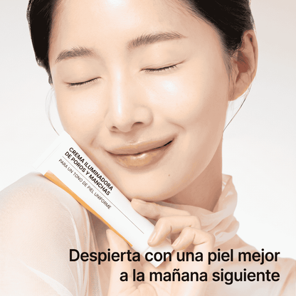 Crema aclaradora de poros y manchas oscuras