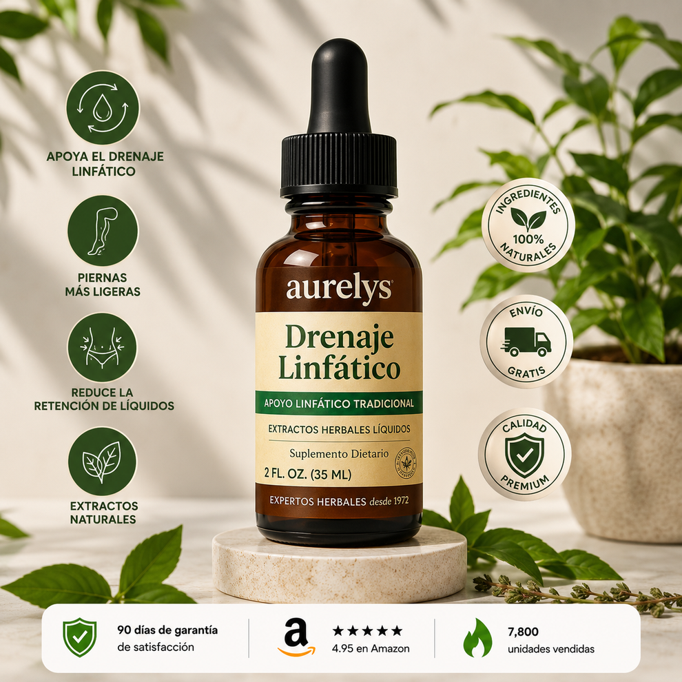 Aurelys Drenaje Linfático | Gotas Naturales Para La Retención De Líquidos