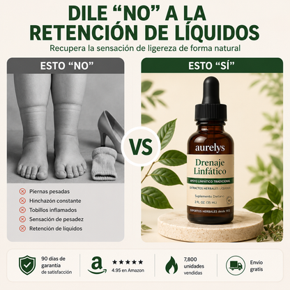 Aurelys Drenaje Linfático | Gotas Naturales Para La Retención De Líquidos