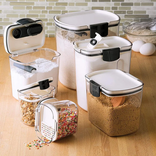 OrganizaFácil™ Set x 6 Contenedores De Alimentos Ultra Resistentes (2 X 1000 ML + 2 X 500 ML + 2 X 250 ML)