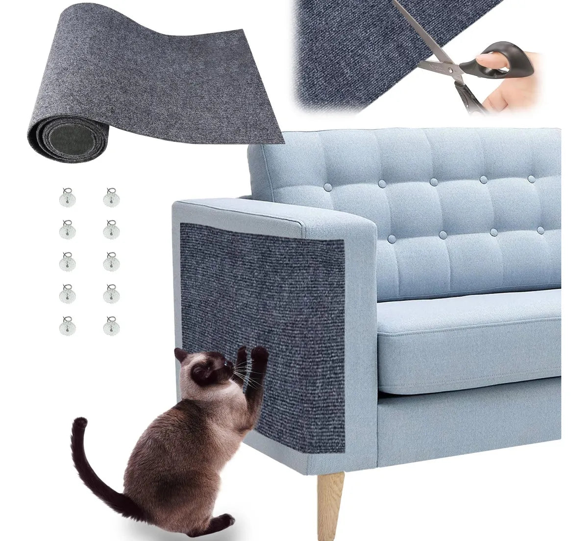 🐾 ScratchSafe™ - Tapete Rascador Elegante
