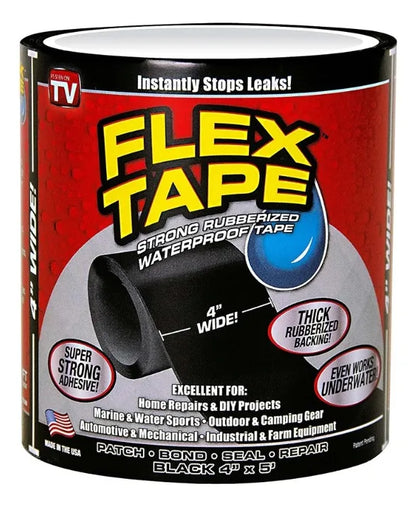 Flex Tape - Cinta Fuerte de Goma que Sella y Repara al Instante (15 METROS DE LARGO - 10 CM DE ANCHO)