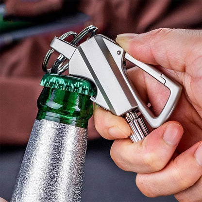 Fire M19 Titanium • Llavero de chispa + Abridor de botellas