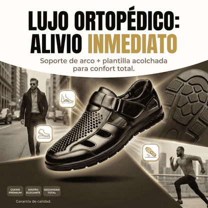 Sandalias Ortopédicas De Cuero De Cocodrilo