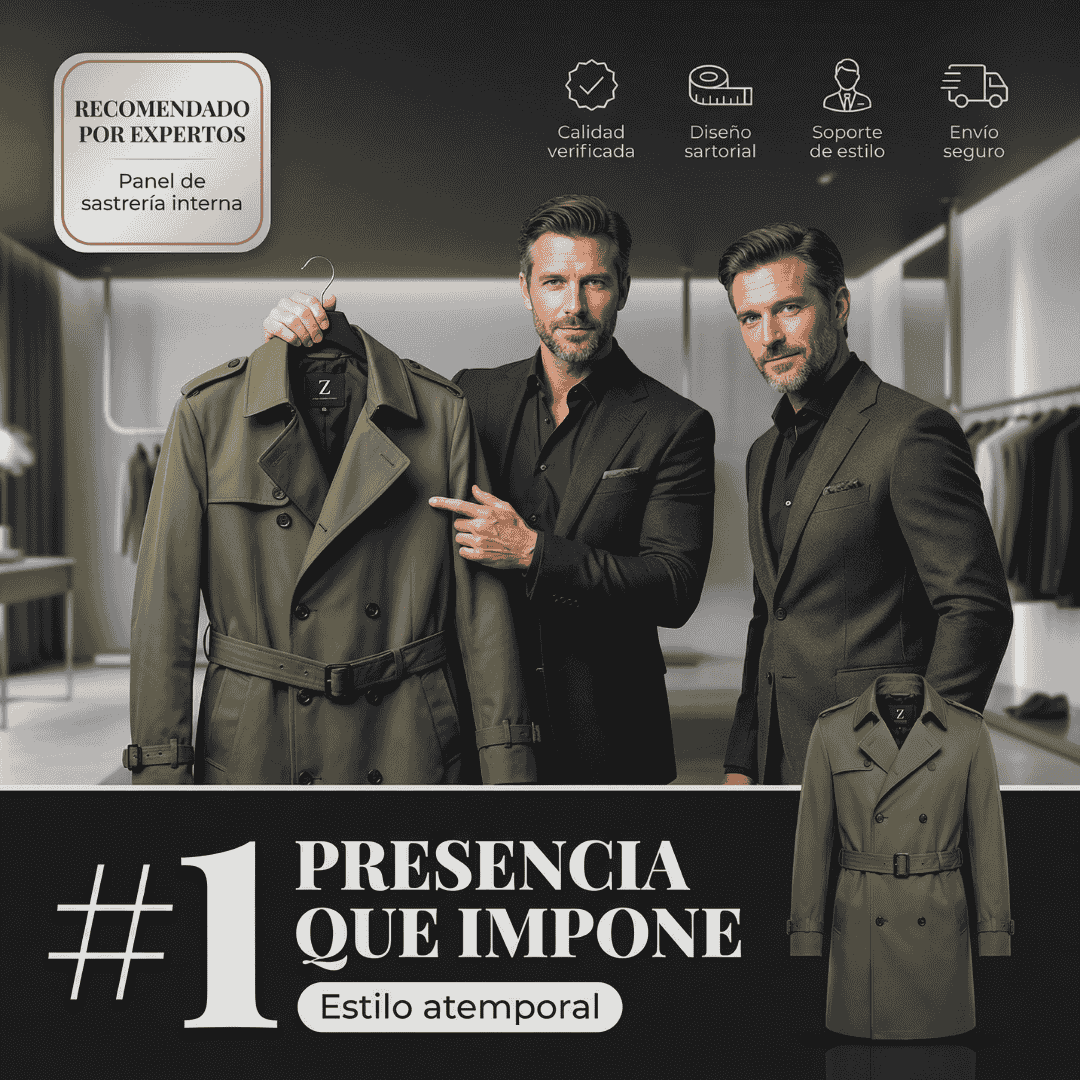 🧥Chaqueta Gabardina Cruzada🧥