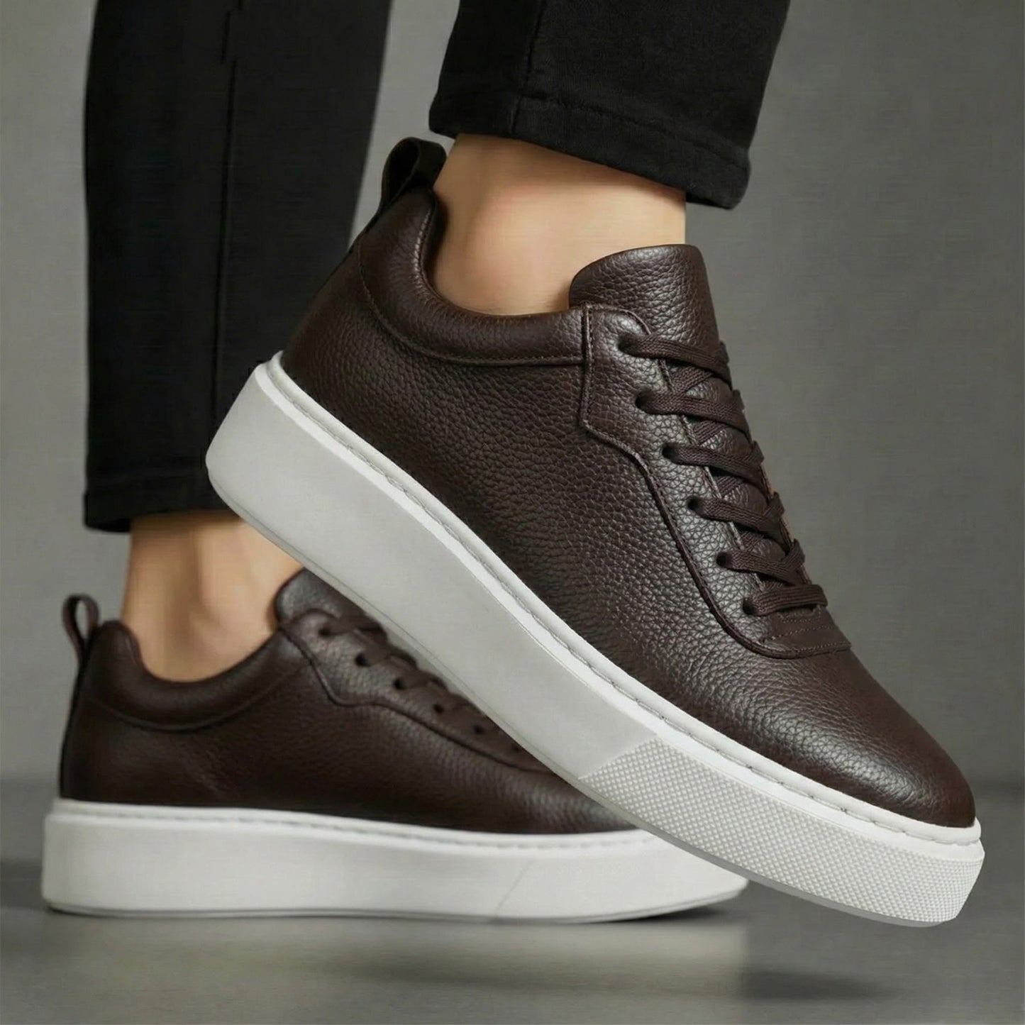 Valenti™ - Zapatos Deportivos De Cuero Con Suela Ligera Y Cómoda.