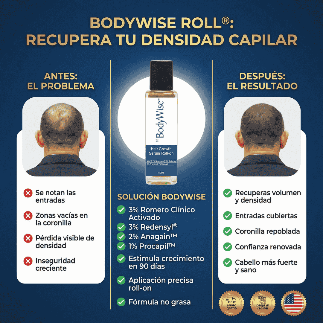 BODYWISE ROLL®  tratamiento💊 regeneracion capilar💆‍♂️