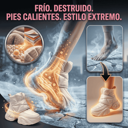 Snow Boots - Botas de terciopelo