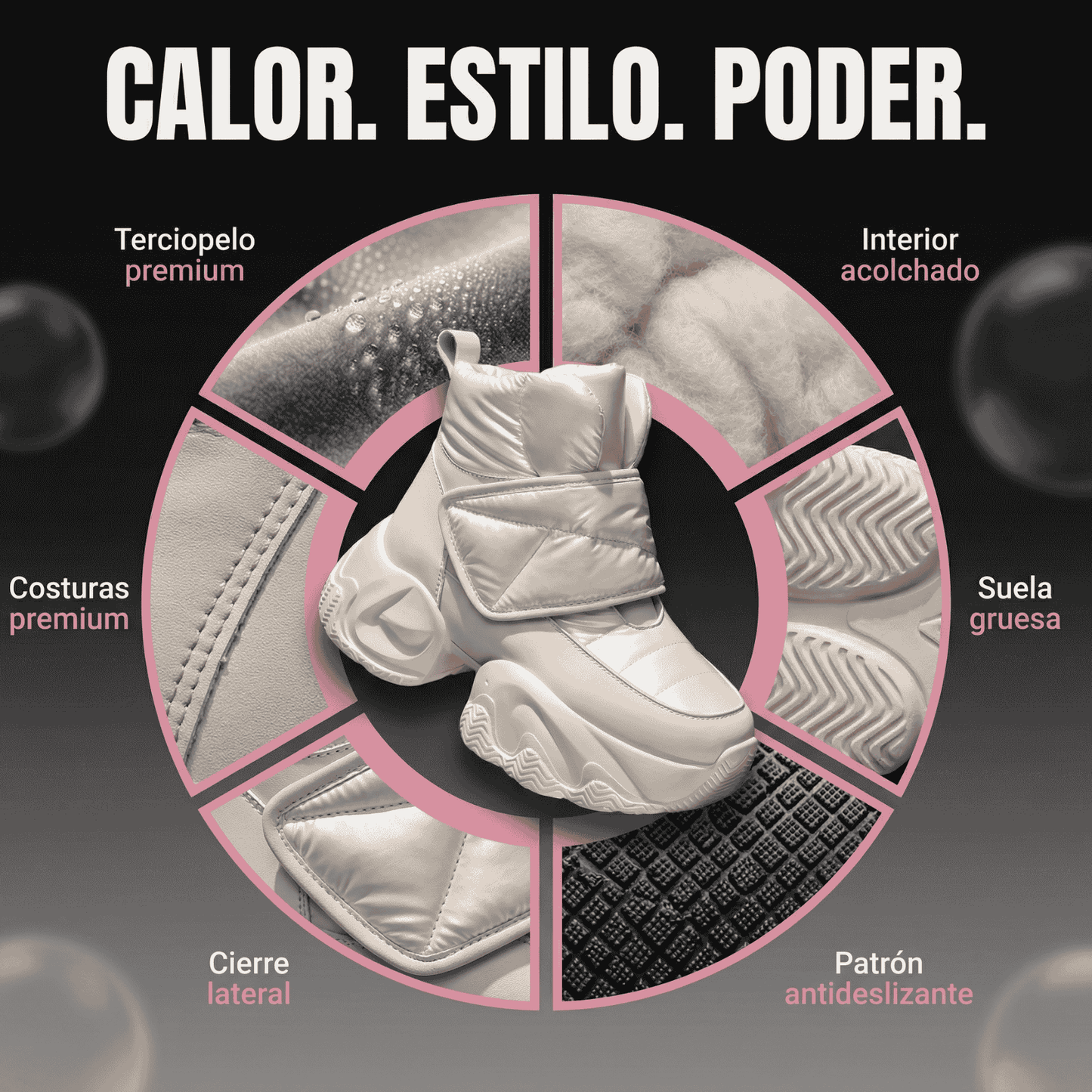 Snow Boots - Botas de terciopelo