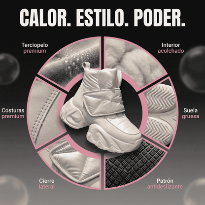 Snow Boots - Botas de terciopelo