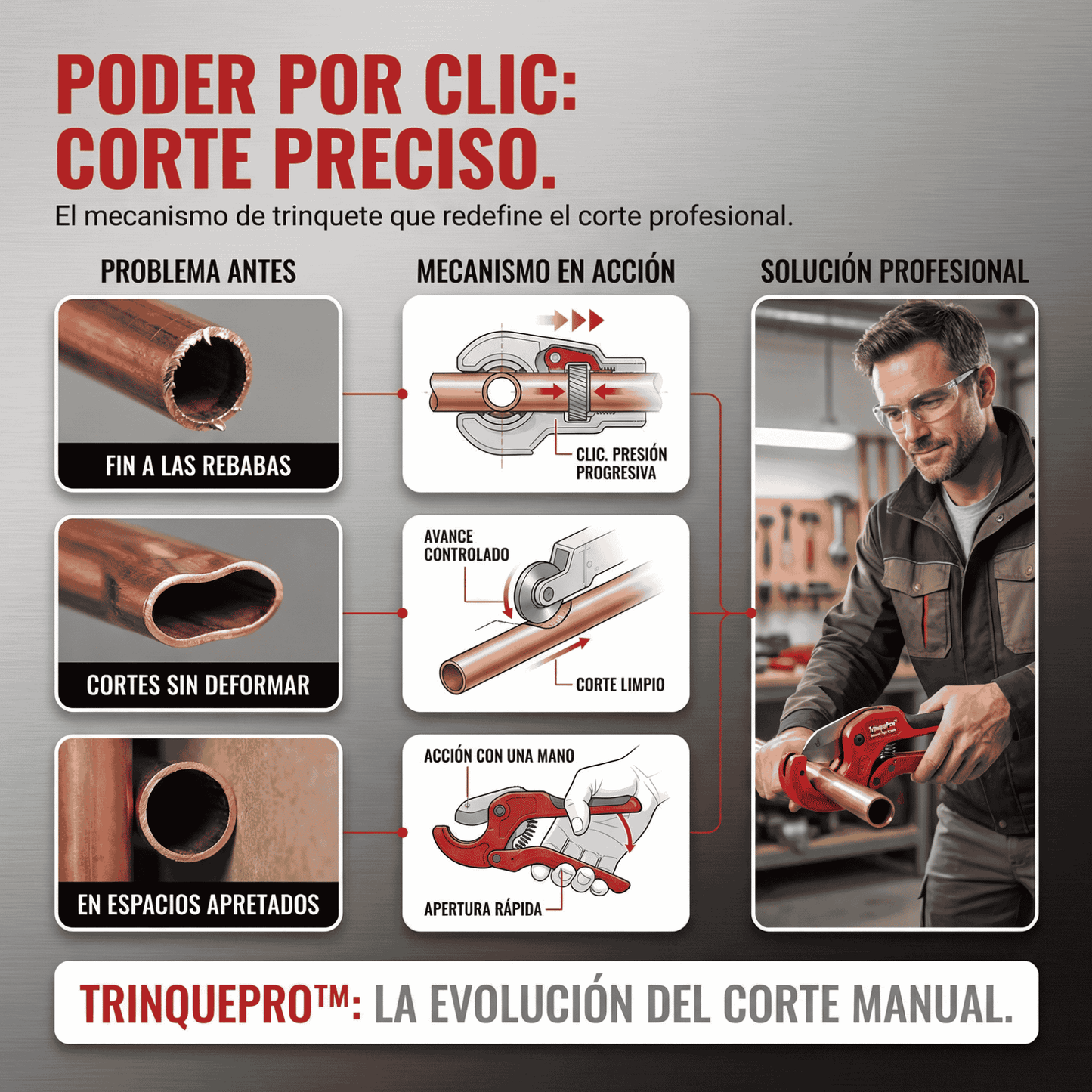 Cortador De Tubos De Trinquete