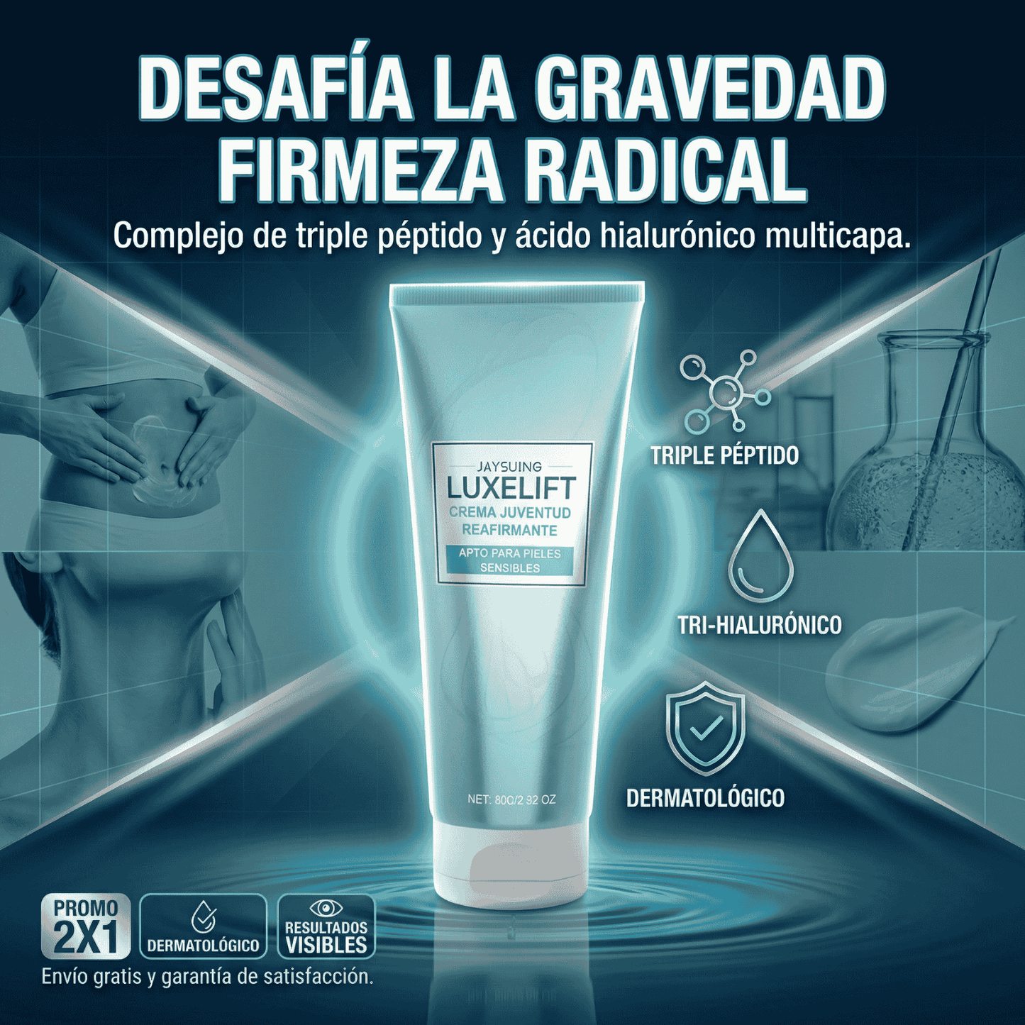 Promo 2X1 LuxeLift - Reafirmante y rejuvenecedor de piel biancat