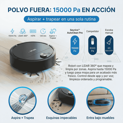 Aspiradora robot Seurico™ - AutoClean Pro Free
