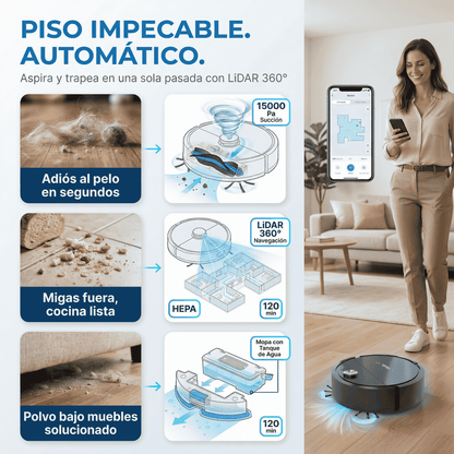Aspiradora robot Seurico™ - AutoClean Pro Free