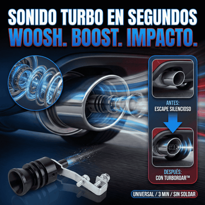 TurboRoar™- Tubo de escape de gran tamaño