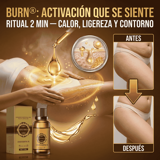 BURN® - Aceite Quemador De Grasa - Reafirmante - Drenaje Linfático