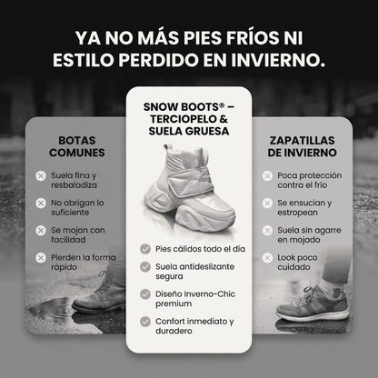 Snow Boots - Botas de terciopelo