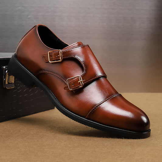 Imperium Monk™ – Zapato De Cuero Ortopédico Clásico De Doble Hebilla