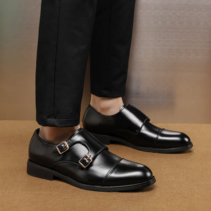 Imperium Monk™ – Zapato De Cuero Ortopédico Clásico De Doble Hebilla