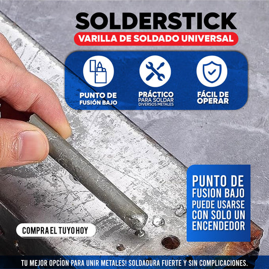 Solderstick - Varillas de soldadura universal de baja temperatura 👨‍🏭Set x6👨‍🏭