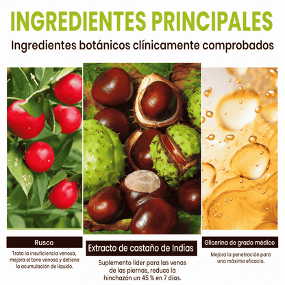 Crema Profesional para la Circulación de Piernas