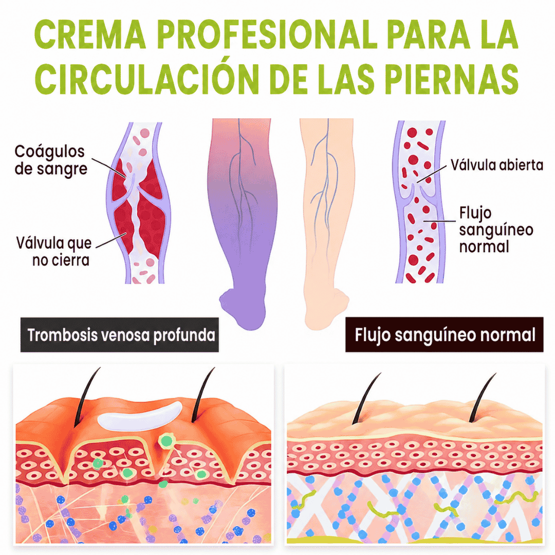 Crema Profesional para la Circulación de Piernas