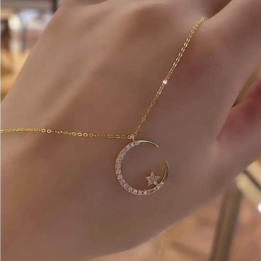 🌙Collar Chapado En Oro De Luna Encantada ®🌙