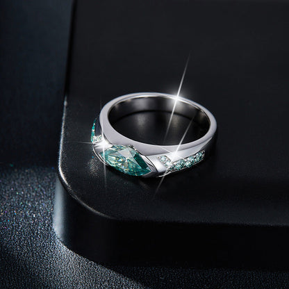 🔥Anillo De Diamantes Y Moissanita Con Magnetismo ( Ajustable )