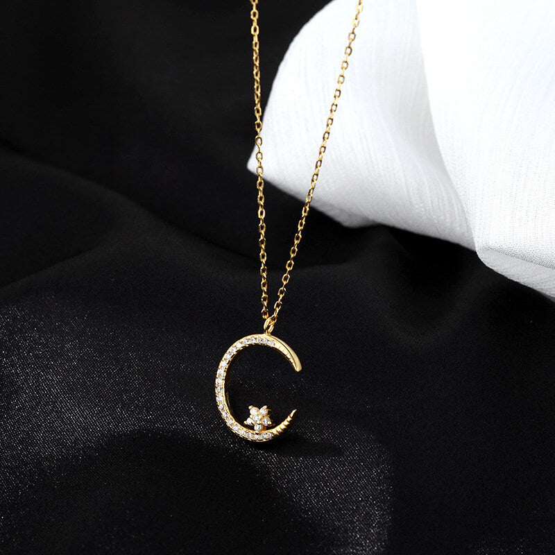 🌙Collar Chapado En Oro De Luna Encantada ®🌙