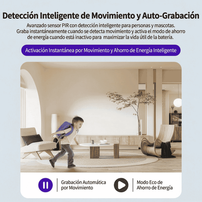 PAGA 2 LLEVA 4 | MiniCámara Inteligente con Batería de Ultralarga Duración y Visión Nocturna HD