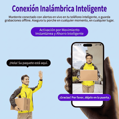 PAGA 2 LLEVA 4 | MiniCámara Inteligente con Batería de Ultralarga Duración y Visión Nocturna HD