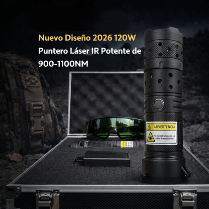 Nuevo Puntero Láser Infrarrojo de Alta Potencia de 120 W y 900-1100 nm (Modelo 2026)
