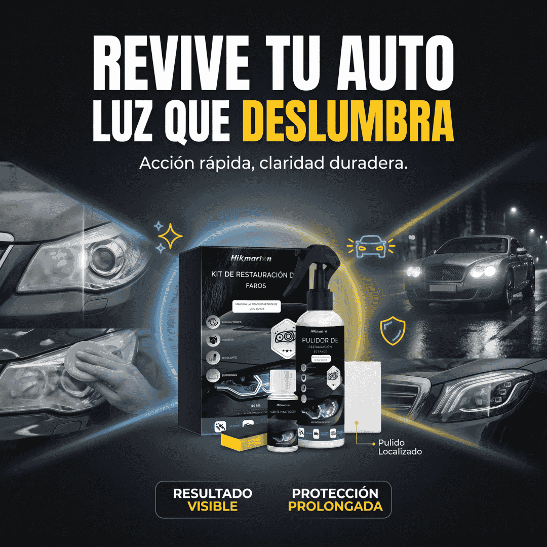 🔆Kit profesional de restauración de faros de coche🚗