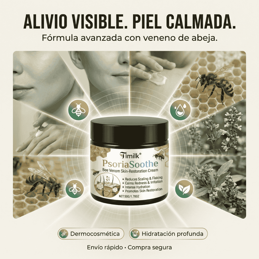 Crema Reparadora Para La Piel - PsoriaSoothe Con Veneno De Abeja
