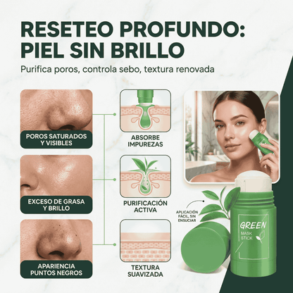 🌿 GreenTea Glow™ - Mascarilla de limpieza profunda 🌿
