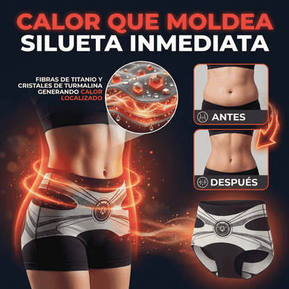 shorts Cortos Moldeadores De Turmalina Con Fibra De Titanio De Grado Médico