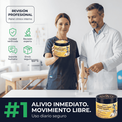 🔥PROMO 2x1 🔥Crema Para El Alivio Del Dolor Y La Curación Ósea Con Toxina Botulínica Y Veneno De Abeja 🐝💎