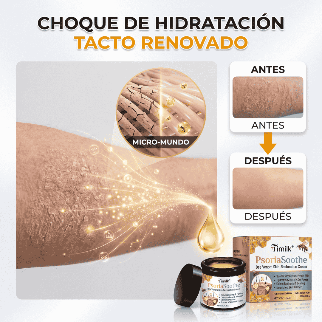Crema Reparadora Para La Piel - PsoriaSoothe Con Veneno De Abeja