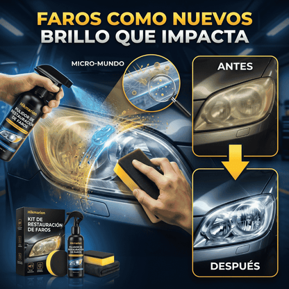 🔆Kit profesional de restauración de faros de coche🚗
