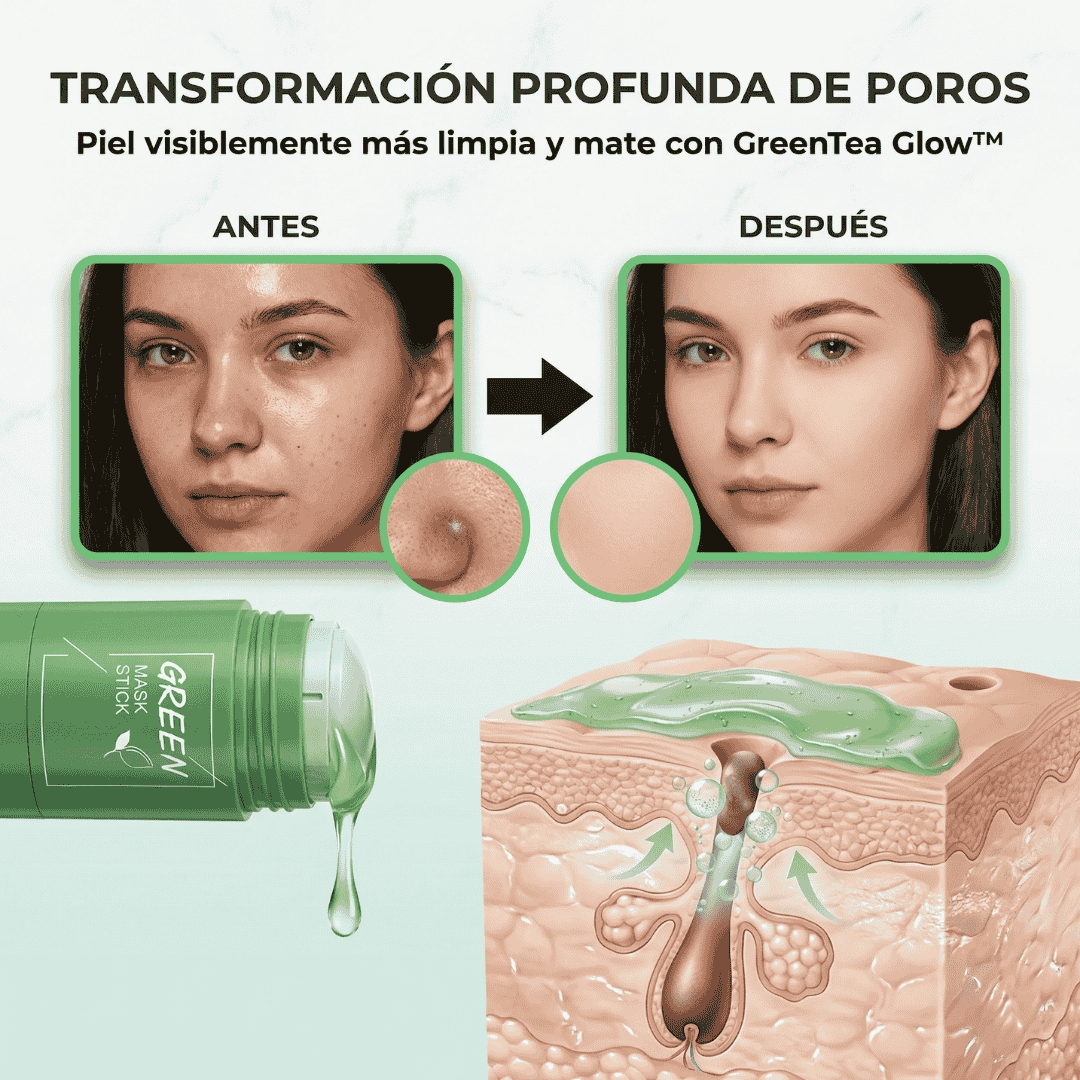 🌿 GreenTea Glow™ - Mascarilla de limpieza profunda 🌿