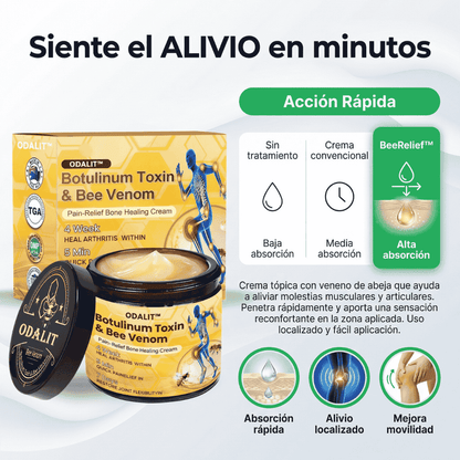 🔥PROMO 2x1 🔥Crema Para El Alivio Del Dolor Y La Curación Ósea Con Toxina Botulínica Y Veneno De Abeja 🐝💎
